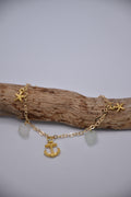 Armband - Seeglas - 24K vergoldet
